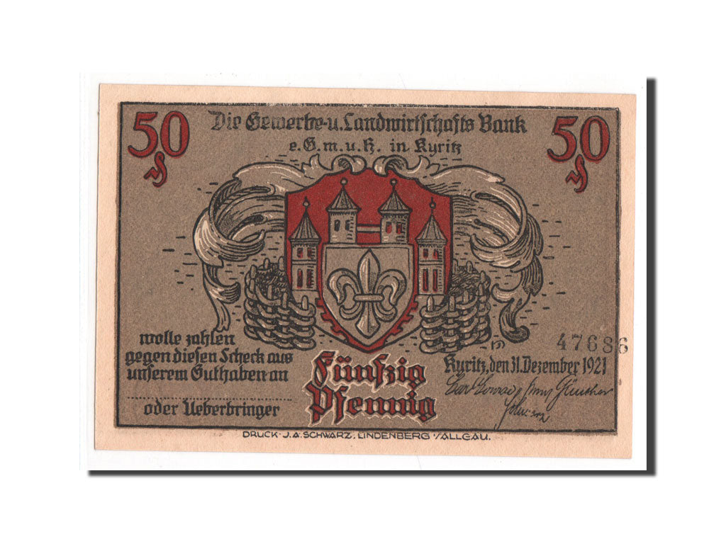 Banknote, Germany, Brandenburg, 50 Pfennig, 1921, UNC(65-70), Mehl:753.1b