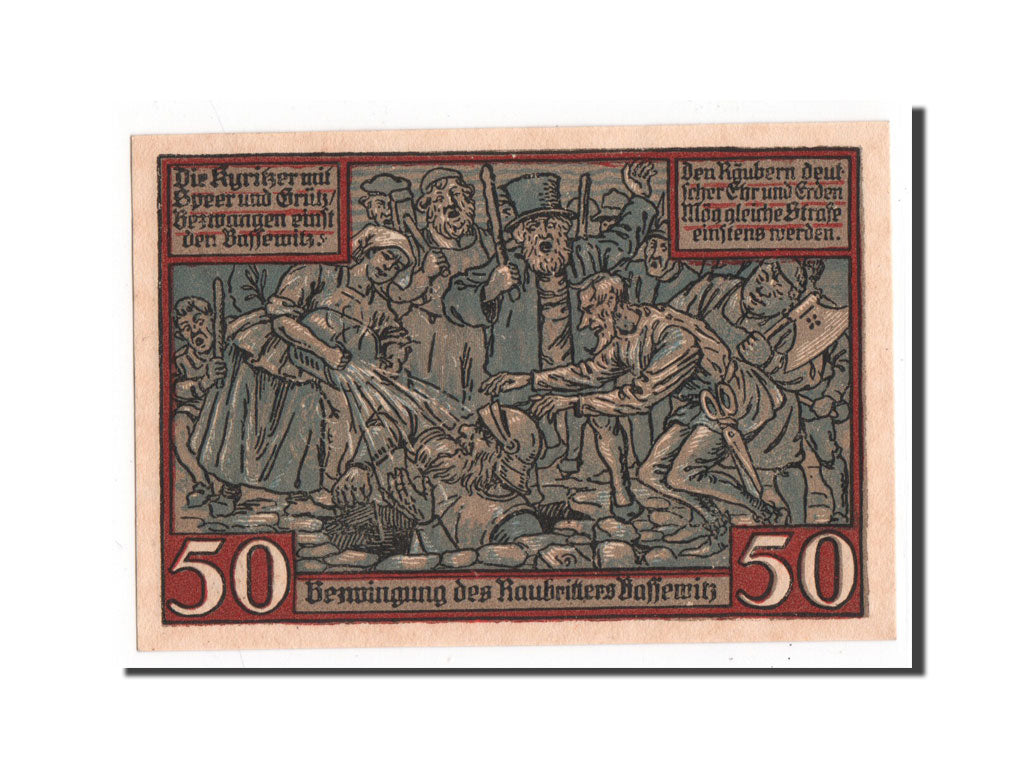 Banknote, Germany, Brandenburg, 50 Pfennig, 1921, UNC(65-70), Mehl:753.1b
