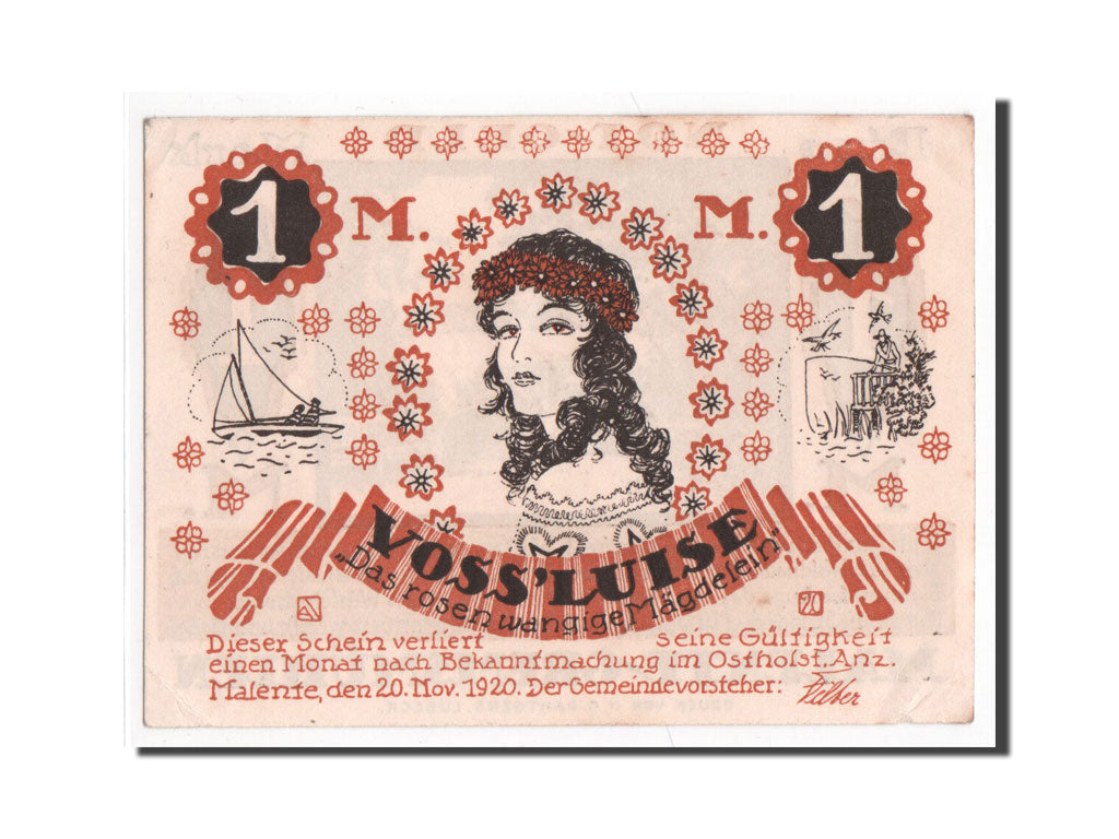 Billet, Allemagne, Malente Gremsmuhlen Germeinde, 1 Mark, 1920, SPL+, Mehl:864.1