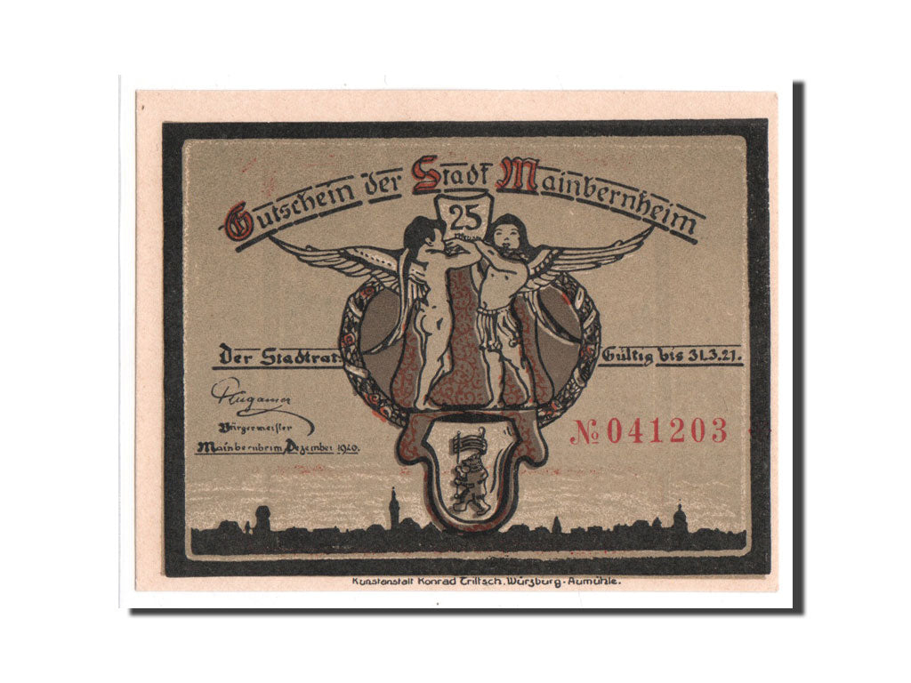 Banknote, Germany, Mainbernheim Stadt, 25 Pfennig, 1920, 1920-12-01, UNC(65-70)