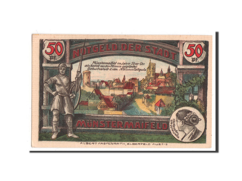 Banconote, Germania, Munster, 50 Pfennig, 1921, 1921-08-01, FDS, Mehl:919.1