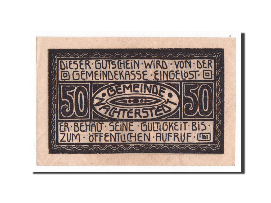 Banknote, Germany, Nachterstedt Gemeinde, 50 Pfennig, 1921, UNC(65-70)