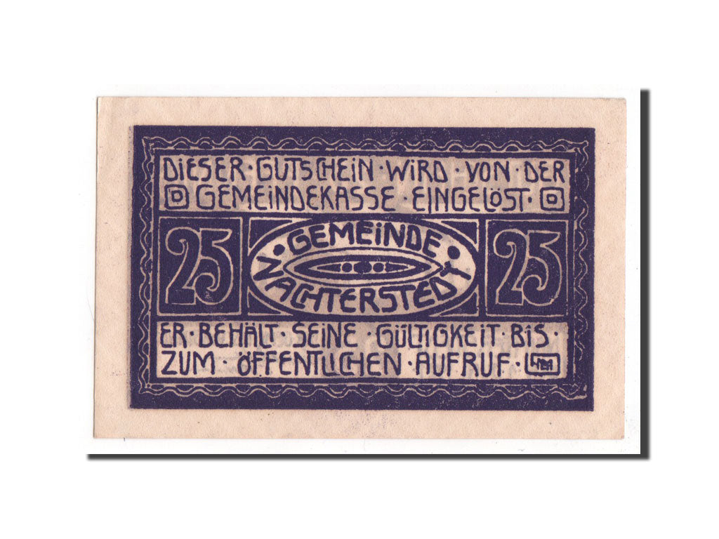 Banknote, Germany, Nachterstedt Gemeinde, 25 Pfennig, 1921, UNC(65-70)