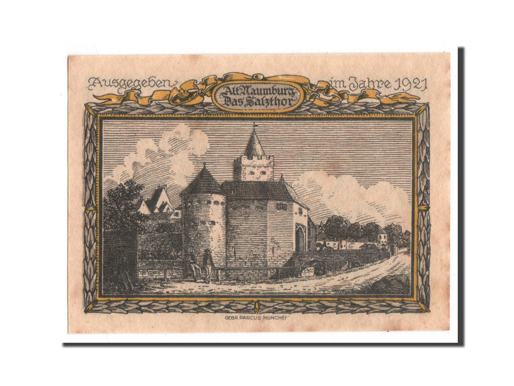 Billet, Allemagne, Naumburg a.S. Stadt, 25 Pfennig, 1921, NEUF, Mehl:928.7