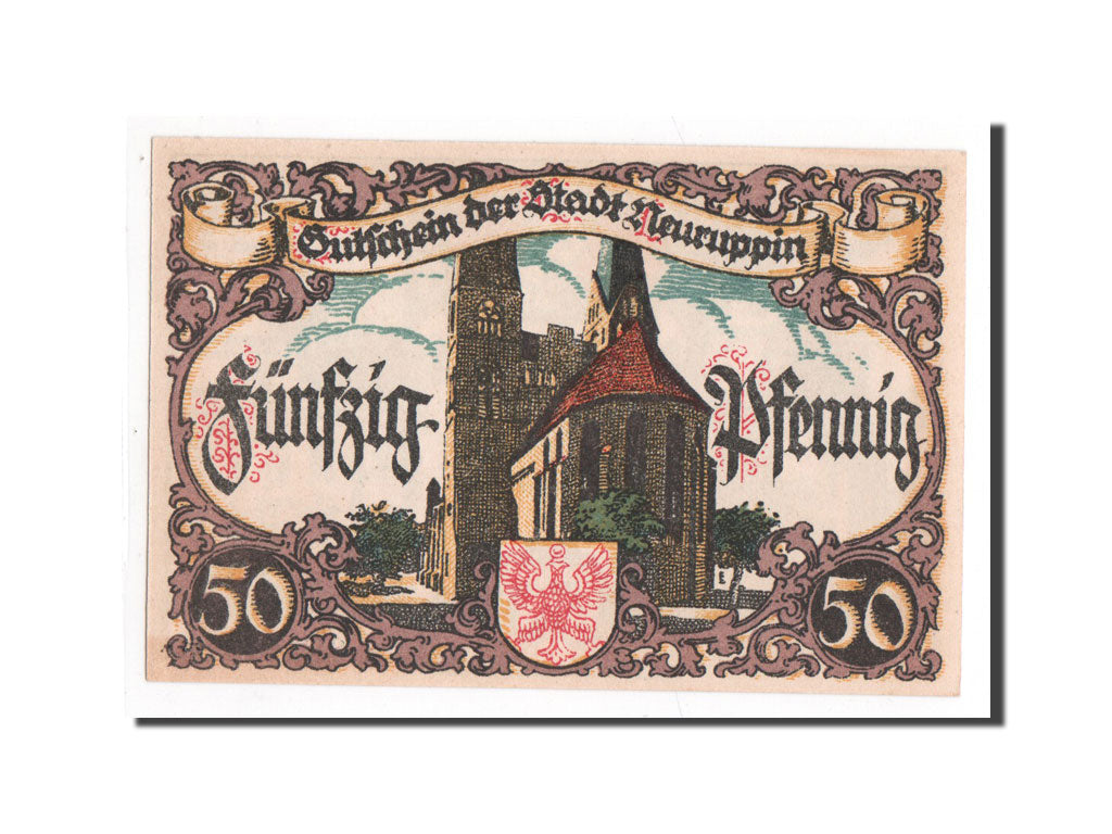 Banknote, Germany, Neuruppin Stadt, 50 Pfennig, 1921, 1921-07-01, UNC(65-70)