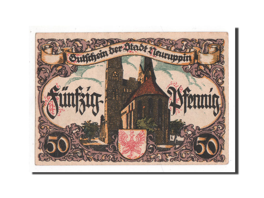 Banknote, Germany, Neuruppin Stadt, 50 Pfennig, 1921, 1921-07-01, UNC(65-70)