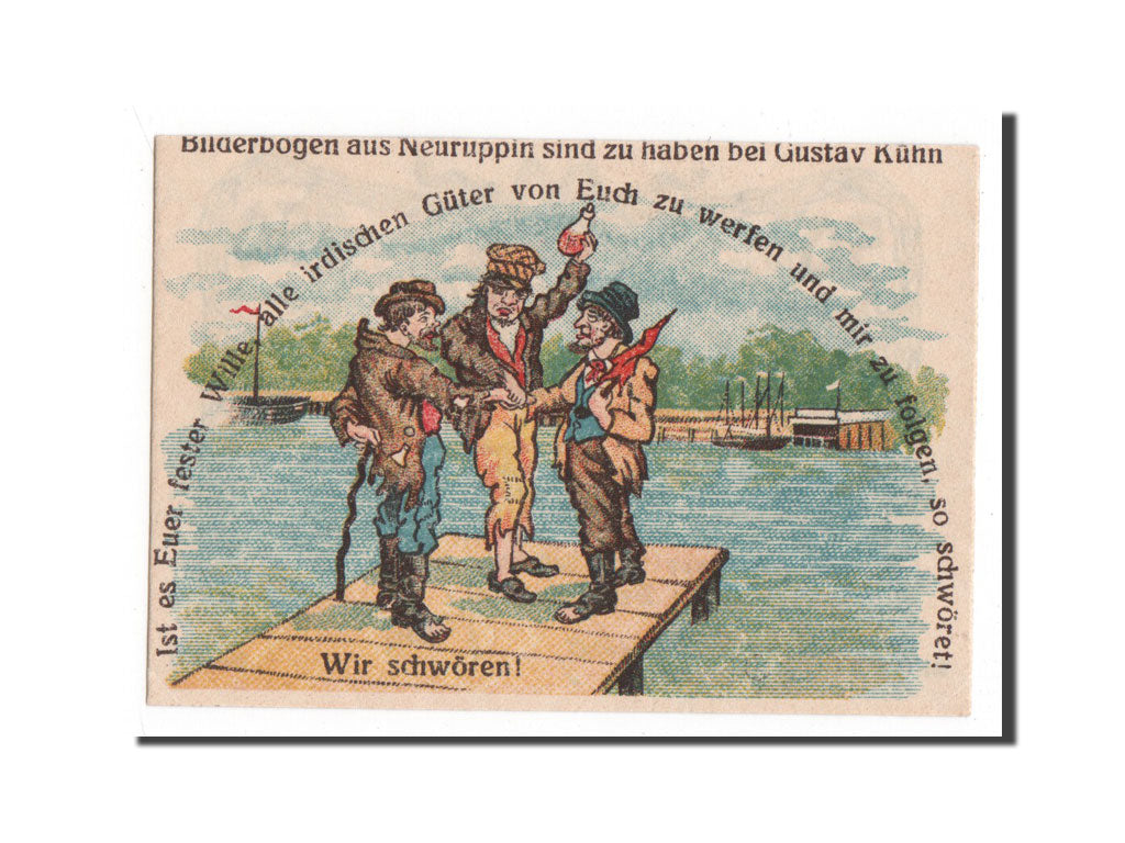 Billet, Allemagne, Neuruppin Stadt, 50 Pfennig, 1921, 1921-07-01, NEUF