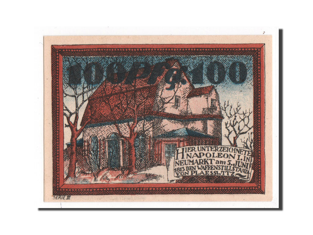 Banknote, Germany, Neumark Schlesien, 100 Pfennig, 1921, UNC(65-70), Mehl:952.1