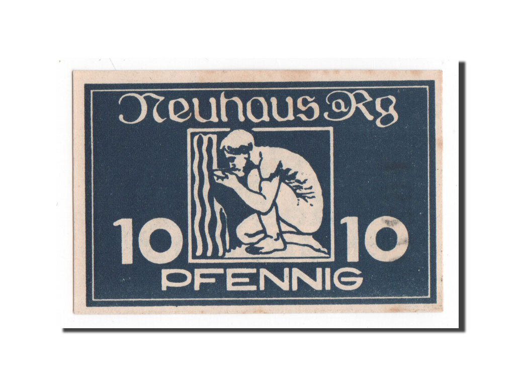 Banknote, Germany, Neuhaus am Rennweg Gemeinde, 10 Pfennig, 1921, UNC(64)