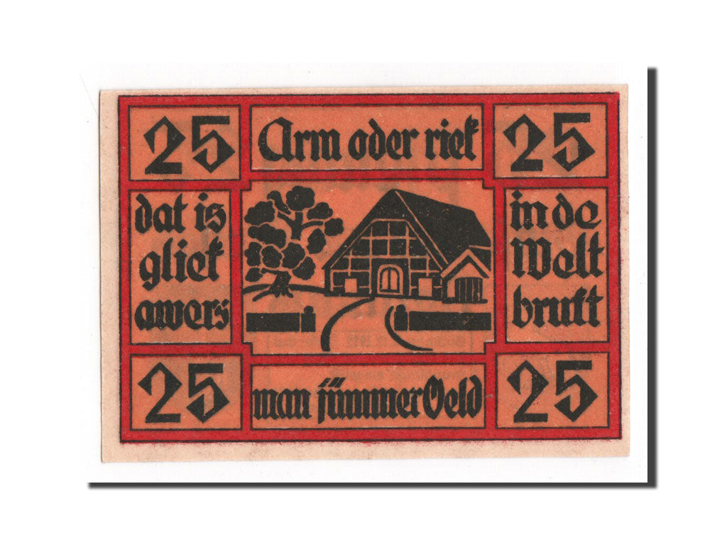 Banknote, Germany, Neuhaus, 25 Pfennig, 1921, 1921-02-01, UNC(65-70), Mehl:947.2