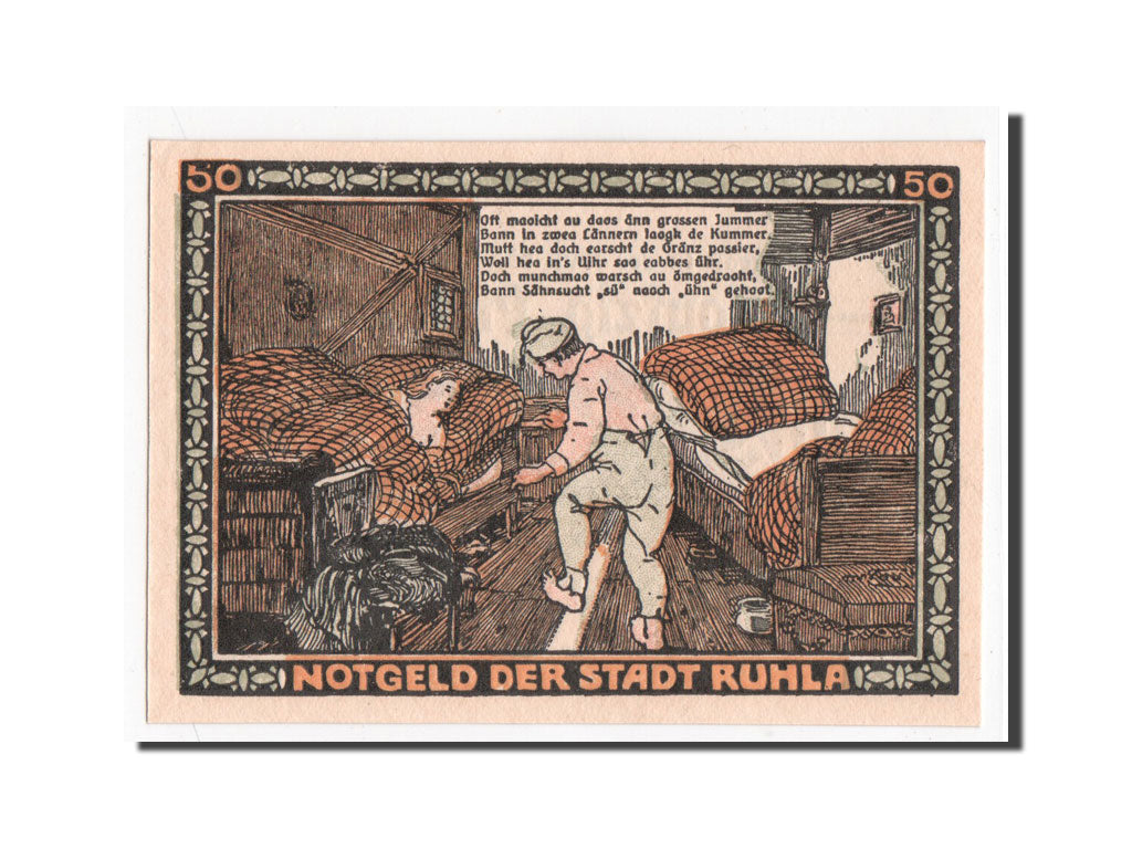 Banknote, Germany, Ruhla Stadte, 50 Pfennig, 1921, UNC(65-70), Mehl:1153.1