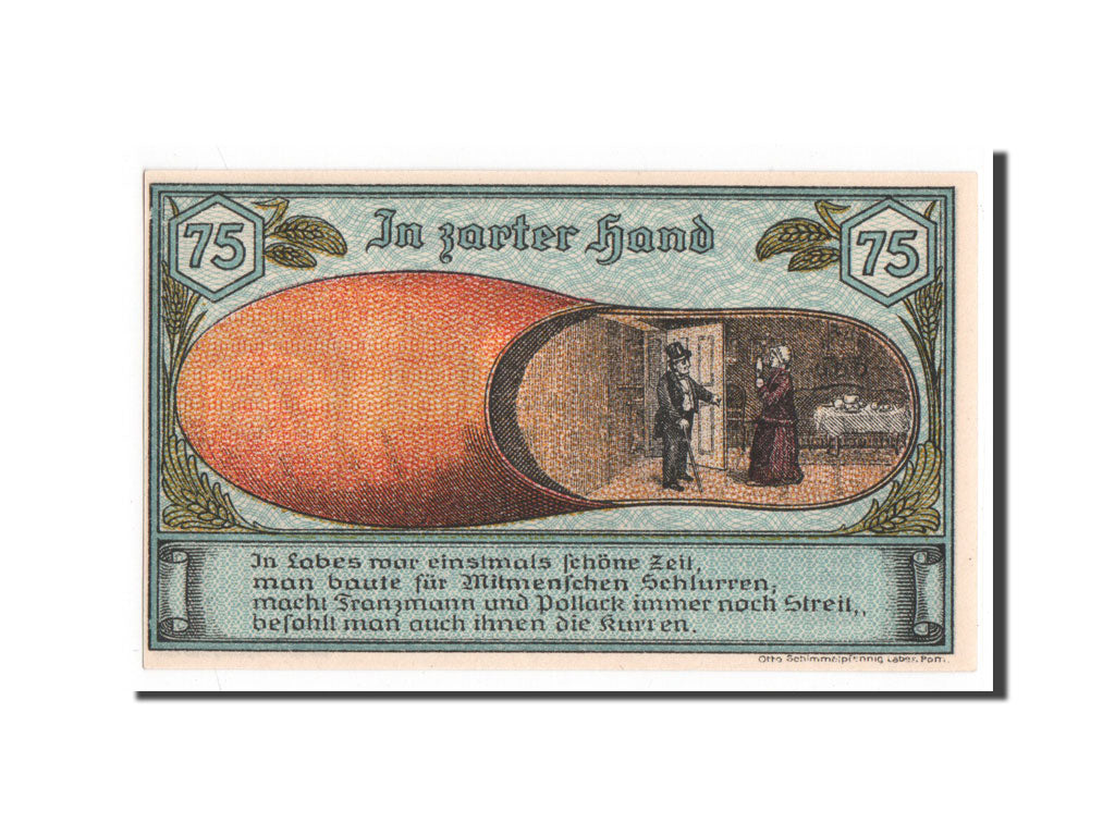 Banknote, Germany, Pommern, 75 Pfennig, 1921, 1921-10-01, UNC(65-70)
