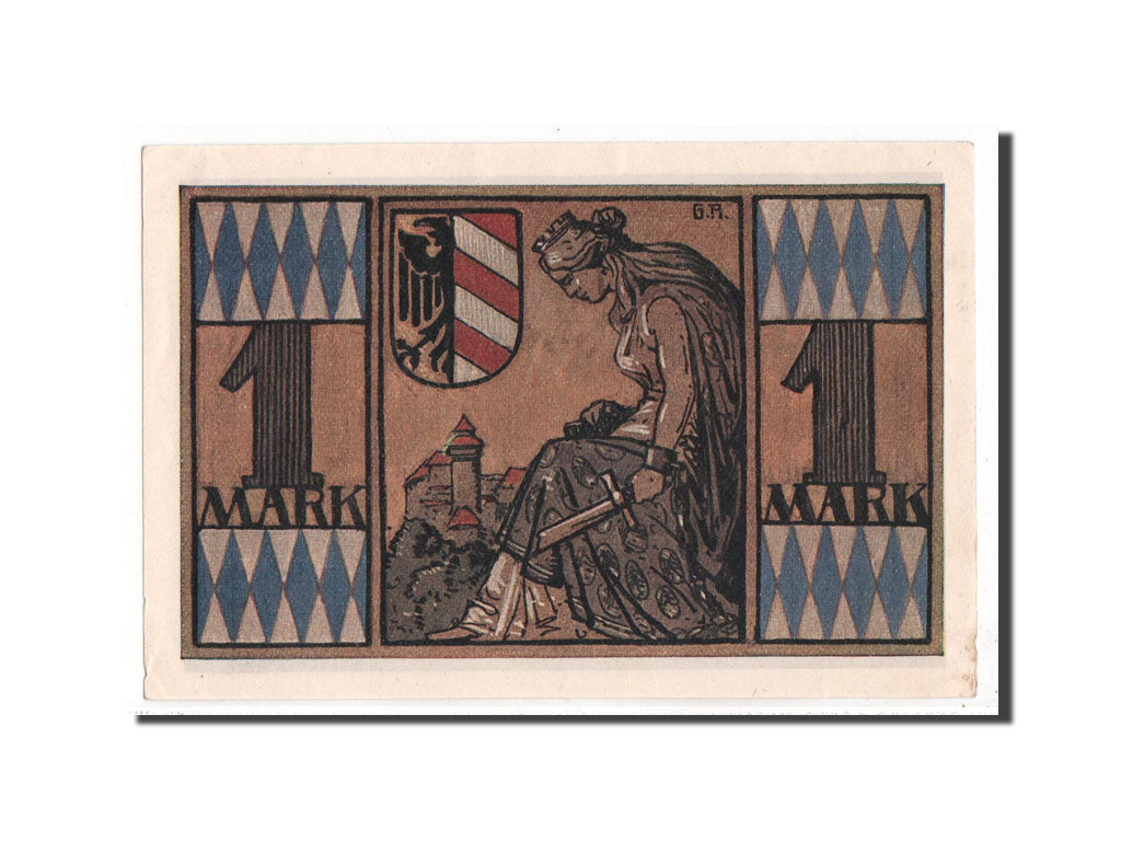 Banknote, Germany, Nurnberg Bayerische Staatsbank, 1 Mark, 1921, UNC(65-70)