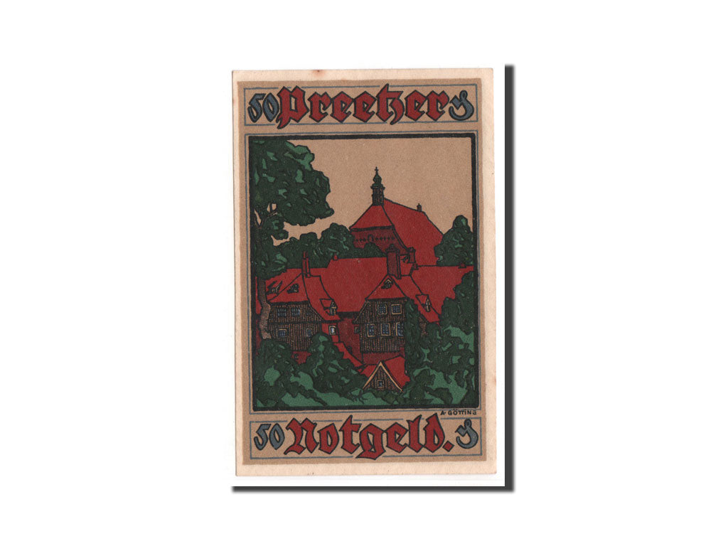 Banconote, Germania, Preetz, 50 Pfennig, 1921, 1921-04-01, FDS, Mehl:1071.3