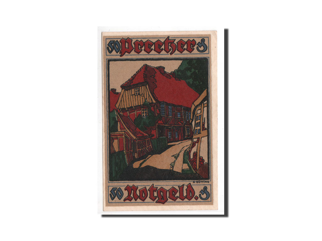 Banconote, Germania, Preetz, 50 Pfennig, 1921, 1921-04-01, FDS, Mehl:1071.3