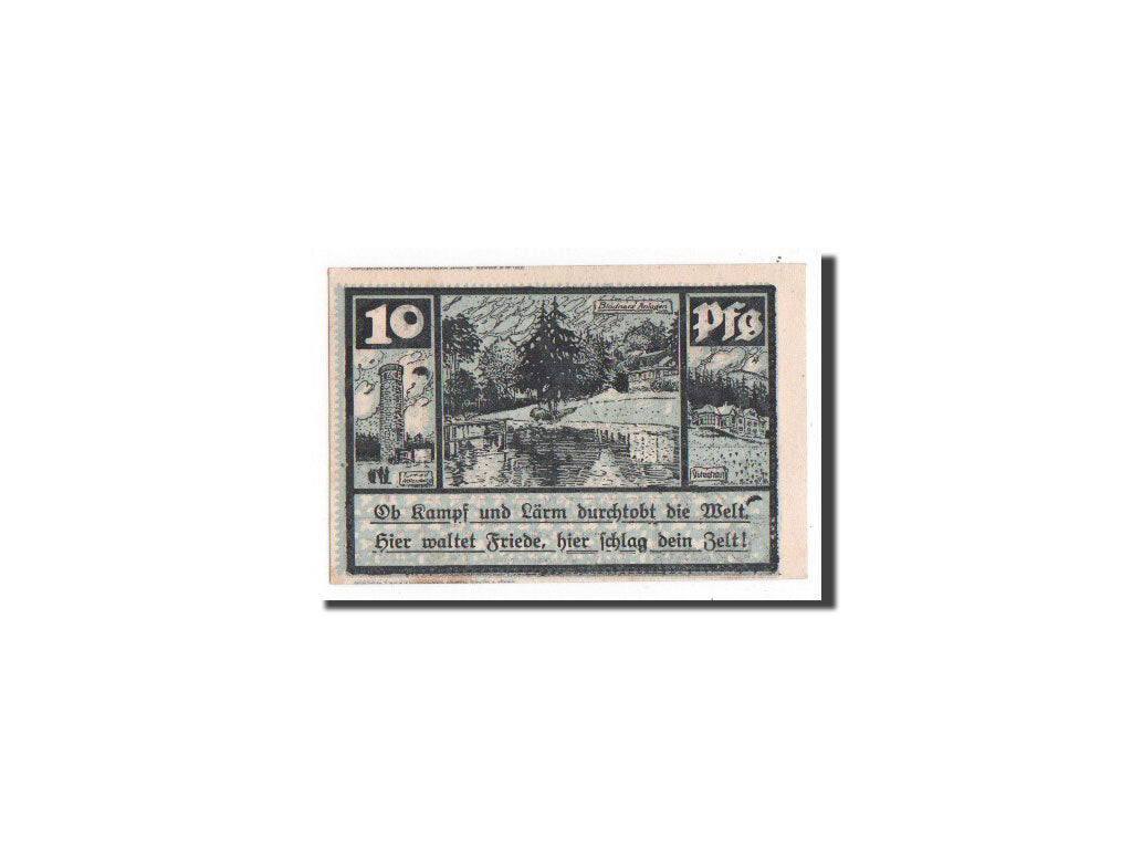 Banknote, Germany, Schmiedfeld Gemeinde, 10 Pfennig, UNC(65-70), Mehl:1187.2