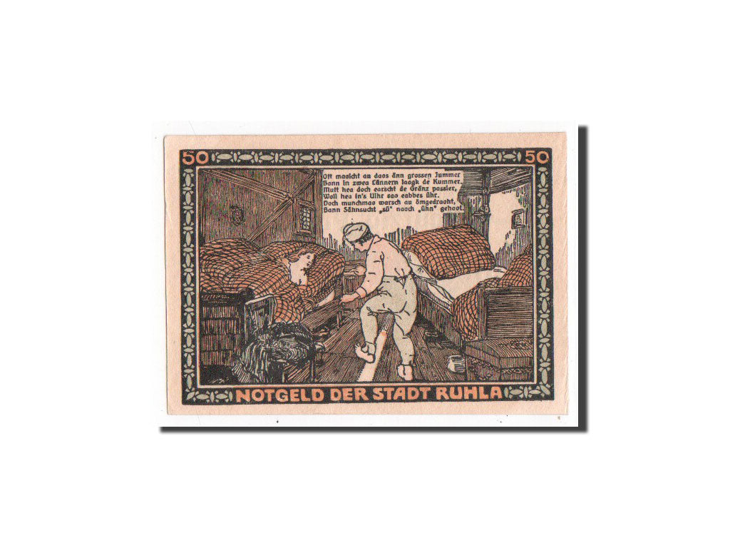 Banknote, Germany, Ruhla Stadte, 50 Pfennig, 1921, UNC(65-70), Mehl:1153.2