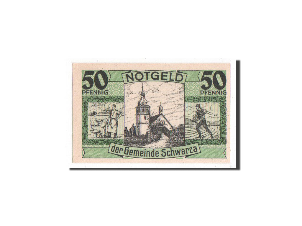 Banknote, Germany, Schwarza a.d. Saale Gemeinde, 50 Pfennig, 1921, UNC(65-70)