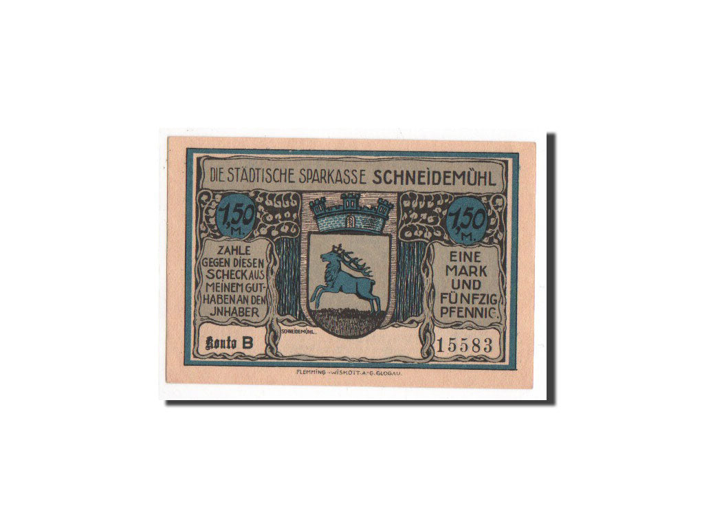 Biljet, Duitsland, 1.5 Mark, NIEUW