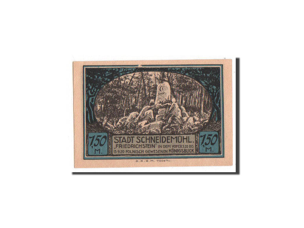 Biljet, Duitsland, 1.5 Mark, NIEUW