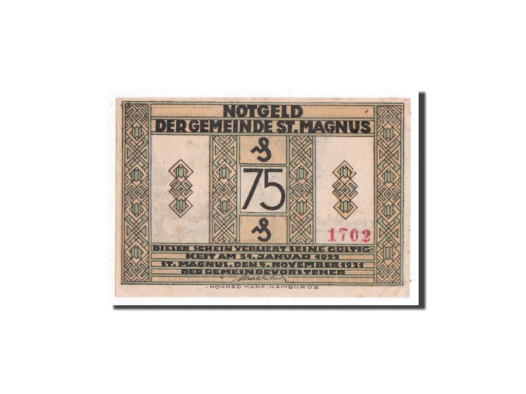 Banknote, Germany, Hannover, 75 Pfennig, 1921, UNC(64), Mehl:1166.1