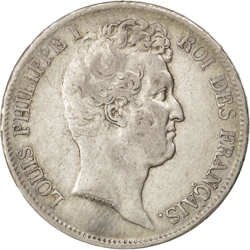 Moneda, Francia, Louis-Philippe, 5 Francs, 1831, Lille, MBC, Plata, KM:735.13
