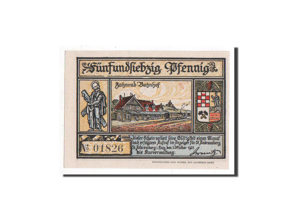 Banknote, Germany, Hannover, 75 Pfennig, 1921, UNC(65-70), Mehl:1164.1a