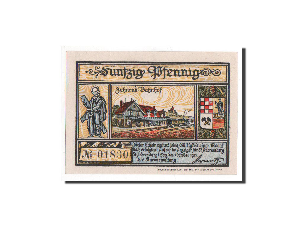 Banknote, Germany, Hannover, 50 Pfennig, 1921, UNC(65-70), Mehl:1164.1a