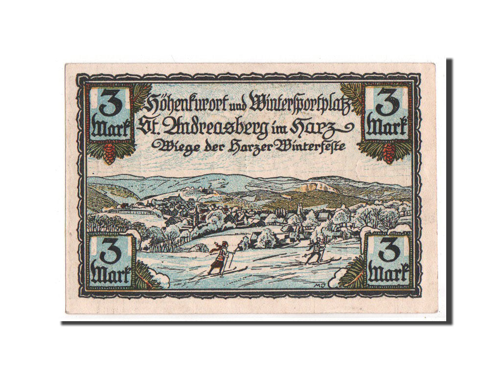 Banknote, Germany, Hannover, 3 Mark, 1921, UNC(65-70), Mehl:1164.1a
