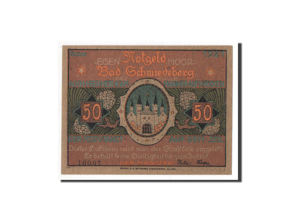 Banknote, Germany, Provinz Sachsen, 50 Pfennig, 1921, UNC(65-70), Mehl:1186.1a