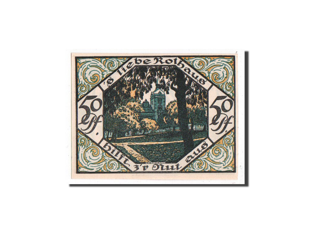 Banknote, Germany, Scheibenberg Stadt, 50 Pfennig, 1921, UNC(65-70)