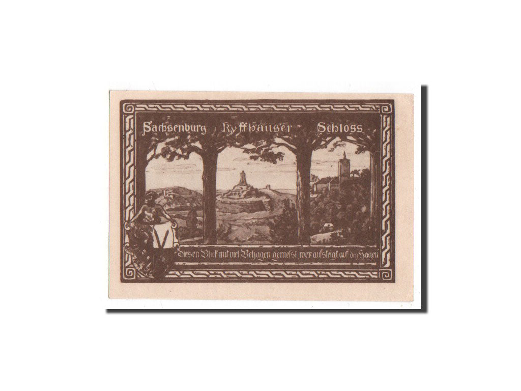 Banknote, Germany, Allstedt, 50 Pfennig, 1921, UNC(65-70), Mehl:15.1