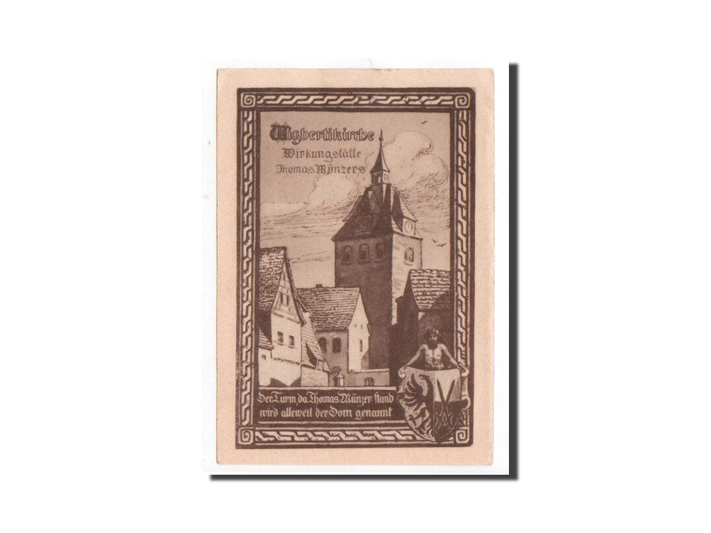 Banknote, Germany, Allstedt, 50 Pfennig, 1921, UNC(65-70), Mehl:15.1