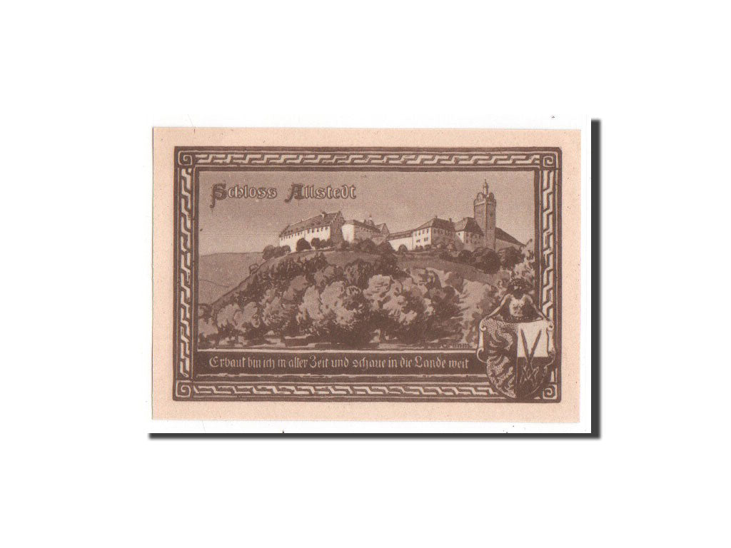 Banknote, Germany, Allstedt, 50 Pfennig, 1921, UNC(65-70), Mehl:15.1