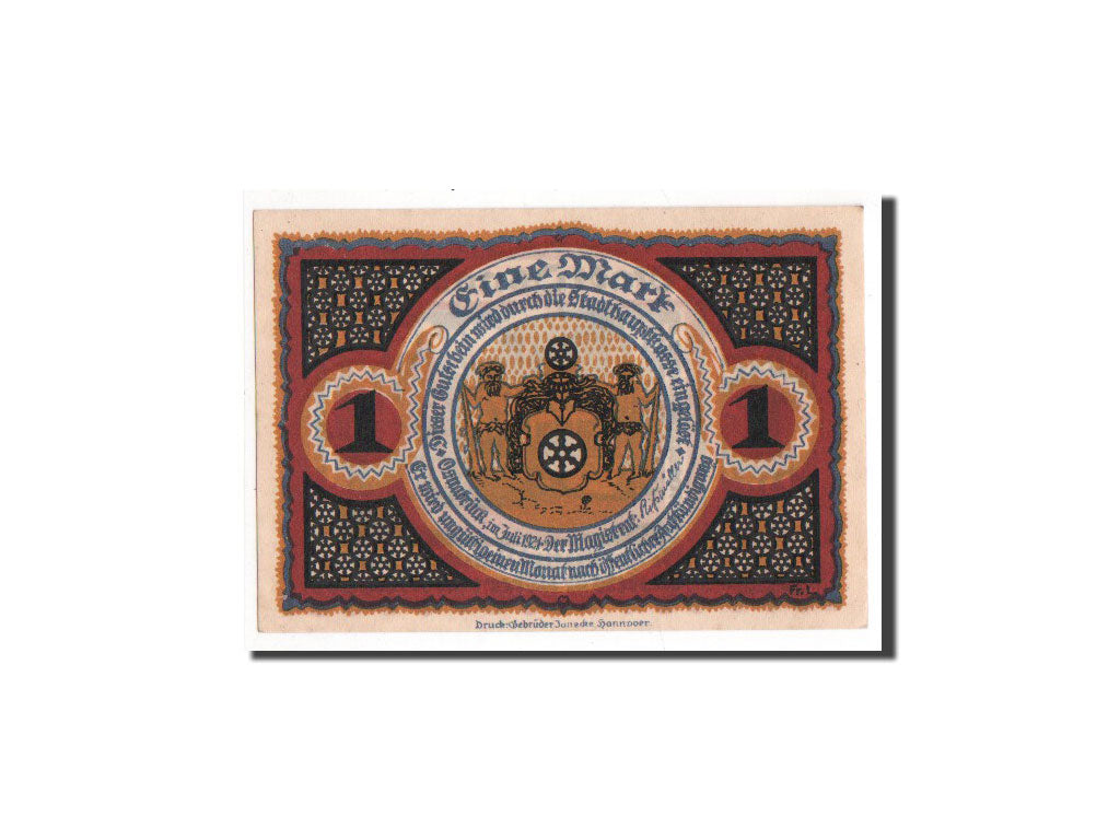 Banconote, Germania, Osnabruck, 1 Mark, 1921, 1921-07-01, FDS, Mehl:1032.1
