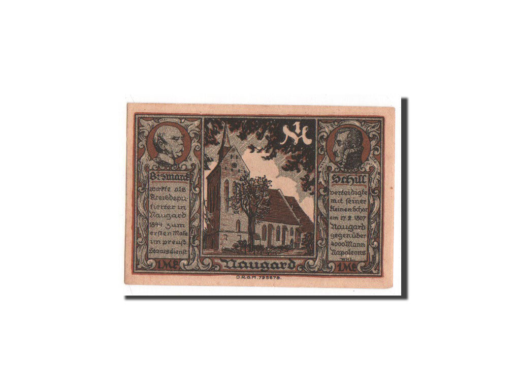 Banknote, Germany, Naugard Stadtsparkasse, 1 Mark, UNC(65-70), Mehl:923.1