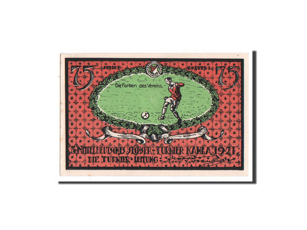Banknote, Germany, Kahla Stadt, 75 Pfennig, UNC(65-70), Mehl:667.2