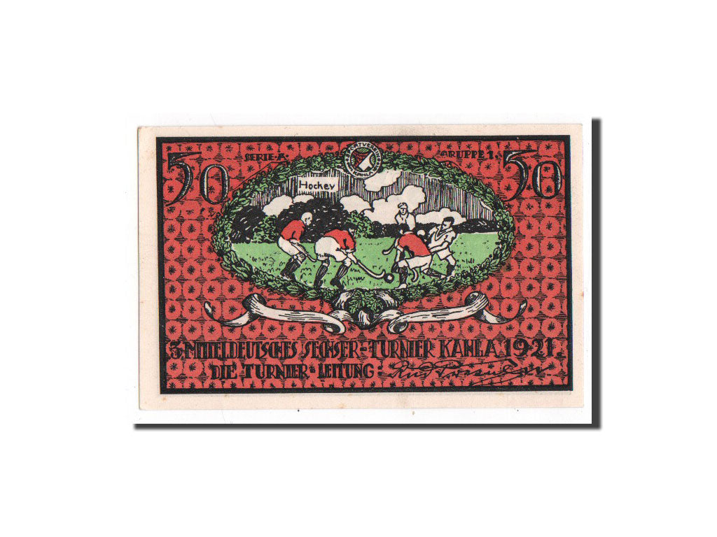 Banknote, Germany, Kahla Stadt, 50 Pfennig, UNC(65-70), Mehl:667.2
