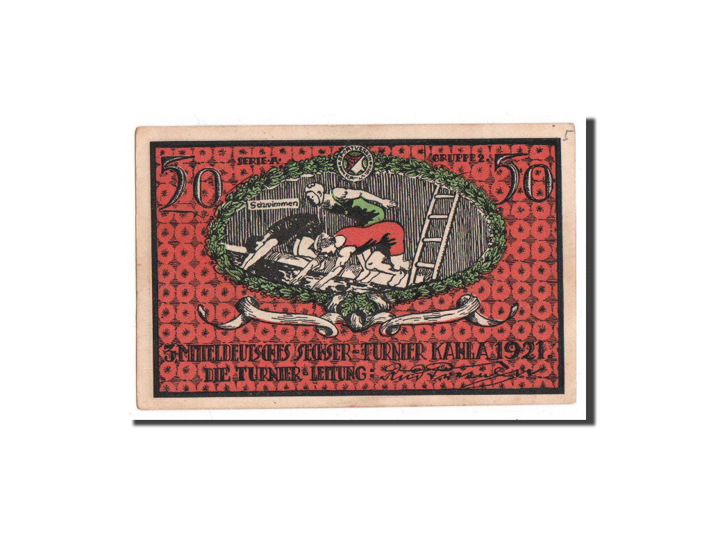 Banknote, Germany, Kahla Stadt, 50 Pfennig, UNC(65-70), Mehl:667.2