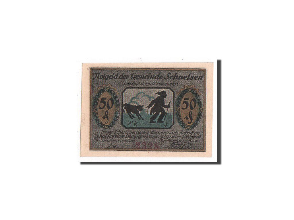 Banknote, Germany, Schnelsen Gemeinde, 50 Pfennig, UNC(65-70), Mehl:1192.1