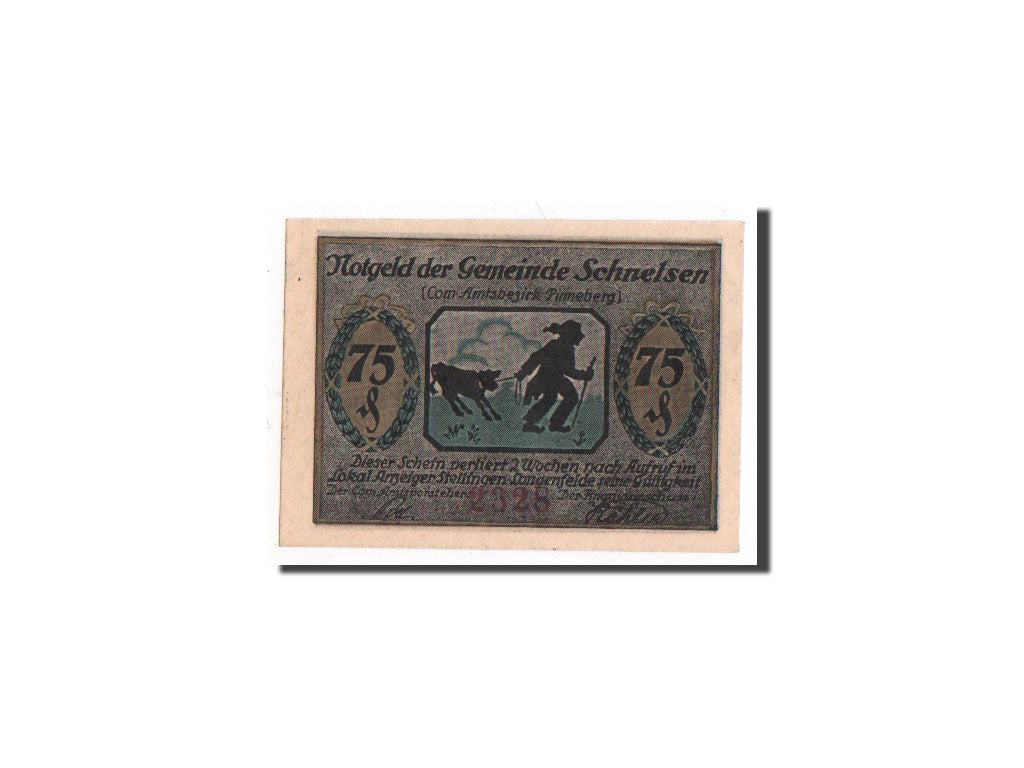 Banknote, Germany, Schnelsen Gemeinde, 75 Pfennig, UNC(65-70), Mehl:1192.1