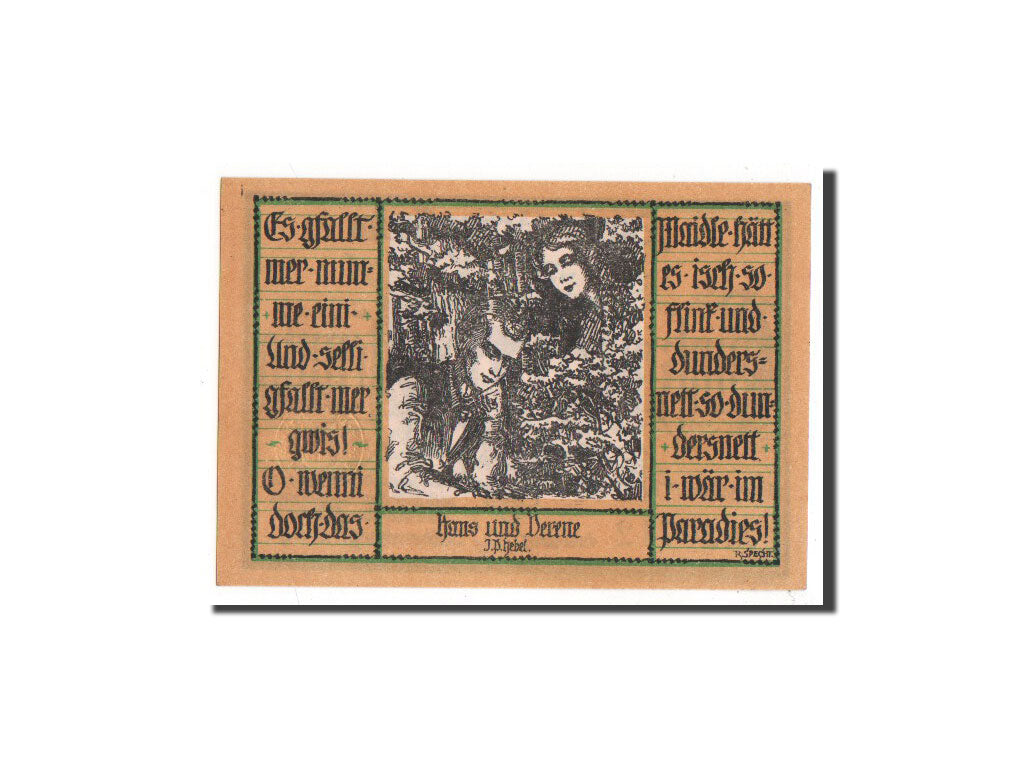 Banknote, Germany, Schopfheim Stadt, 50 Pfennig, 1921, UNC(65-70), Mehl:1201.2