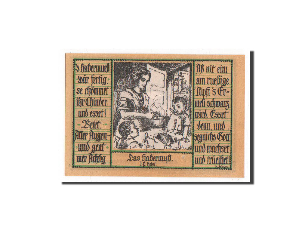 Banknote, Germany, Schopfheim Stadt, 50 Pfennig, 1921, UNC(65-70), Mehl:1201.2