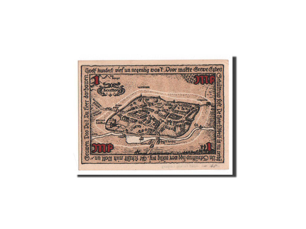 Banknote, Germany, Schuttorf, 1 Mark, 1921, UNC(65-70), Mehl:1202.1