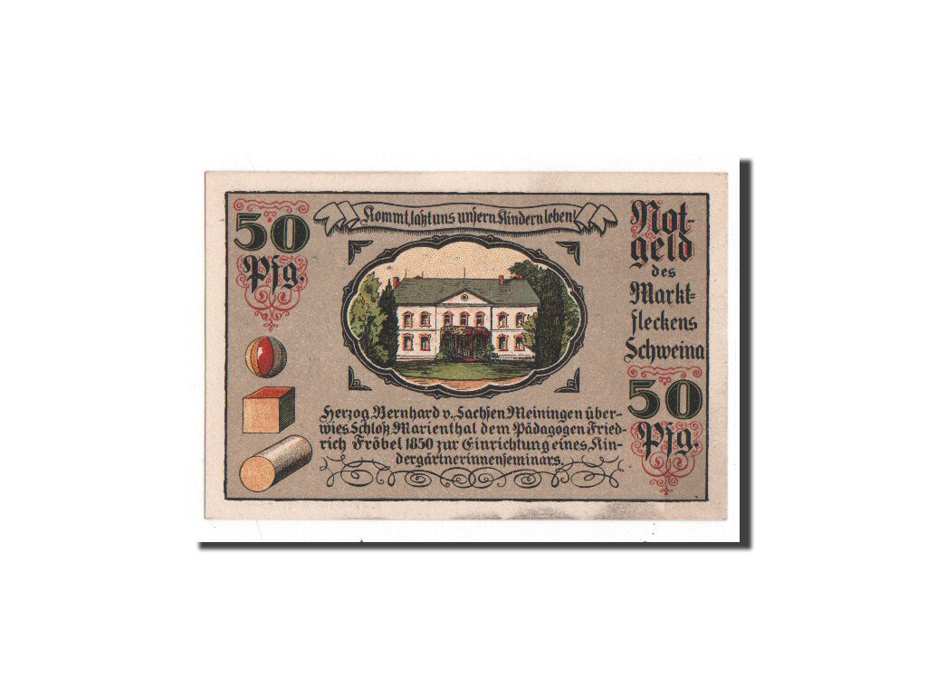 Banknote, Germany, Schweina Marktflecken, 50 Pfennig, 1921, UNC(65-70)