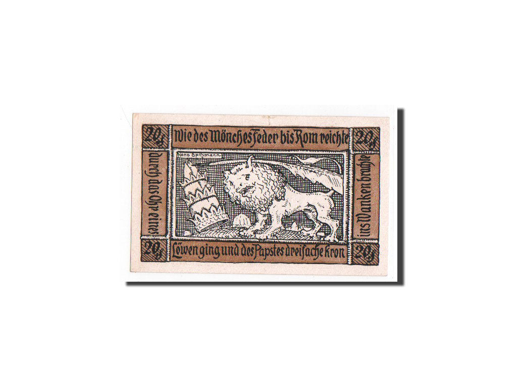 Banknote, Germany, Schweinitz Stadt, 20 Pfennig, 1921, UNC(65-70), Mehl:1212.1
