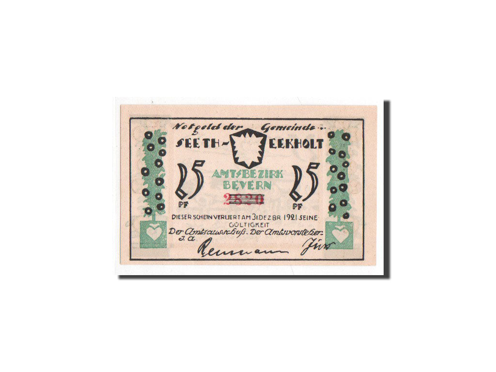 Banconote, Germania, Seeth Eckholt Gemeinde, 25 Pfennig, FDS, Mehl:1217.1a