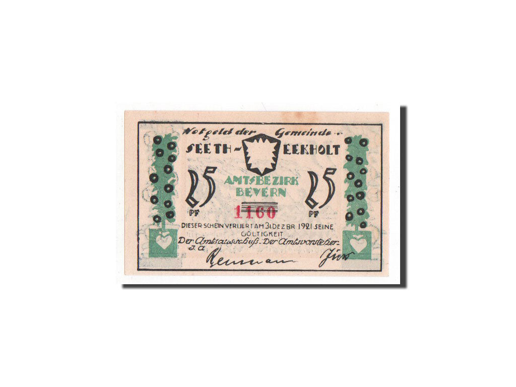 Banconote, Germania, Seeth Eckholt Gemeinde, 25 Pfennig, SPL+, Mehl:1217.1a