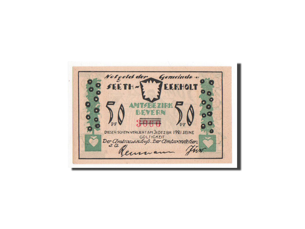 Banknote, Germany, Seeth Eckholt Gemeinde, 50 Pfennig, UNC(65-70), Mehl:1217.1a