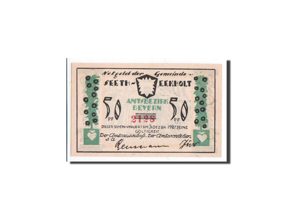 Banknote, Germany, Seeth Eckholt Gemeinde, 50 Pfennig, UNC(65-70), Mehl:1217.1a